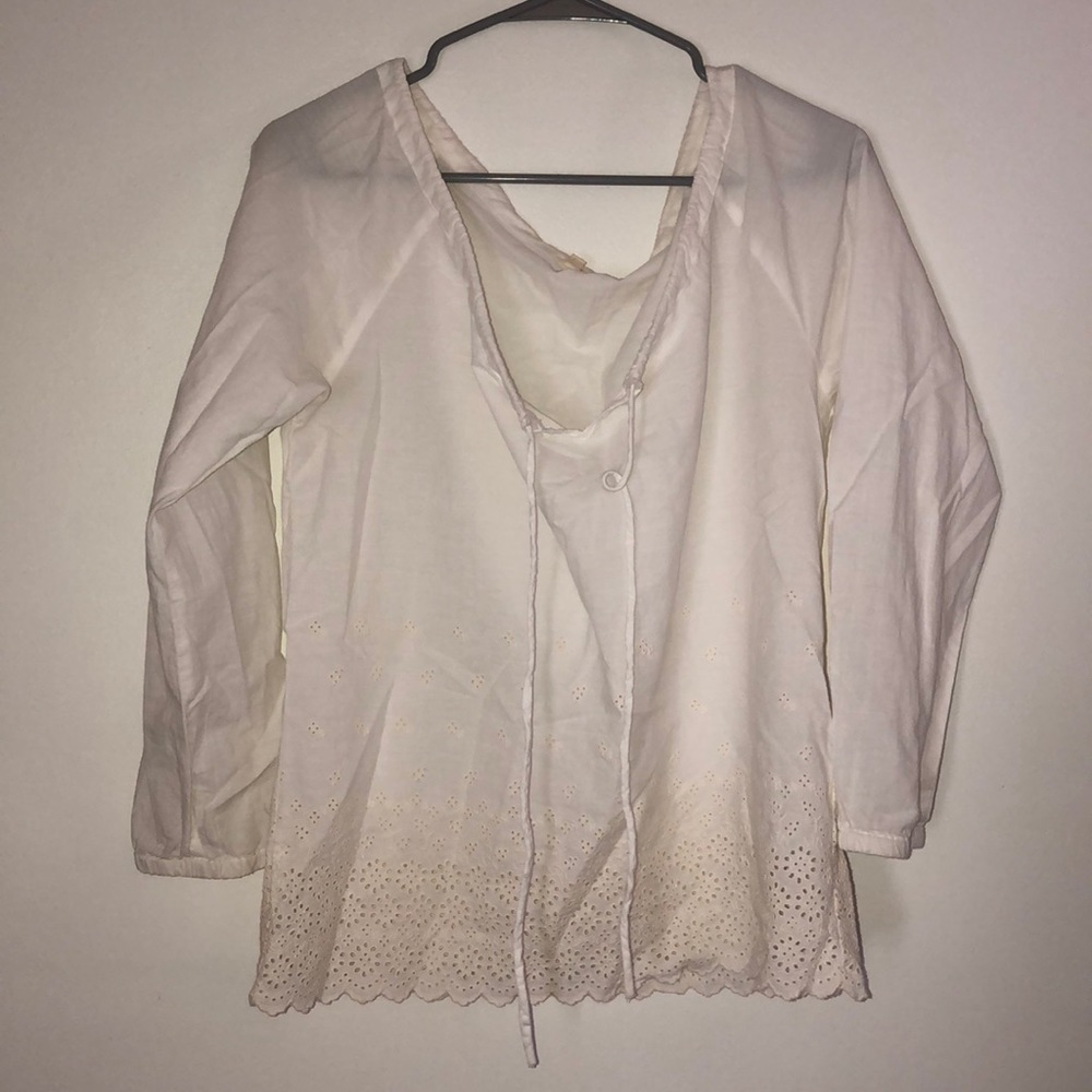 JCrew Flowy Boho Blouse
